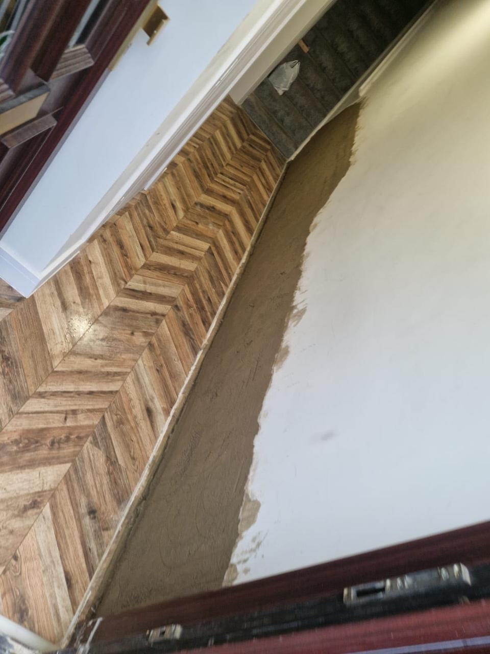 Wall prepared for damp proof course injection